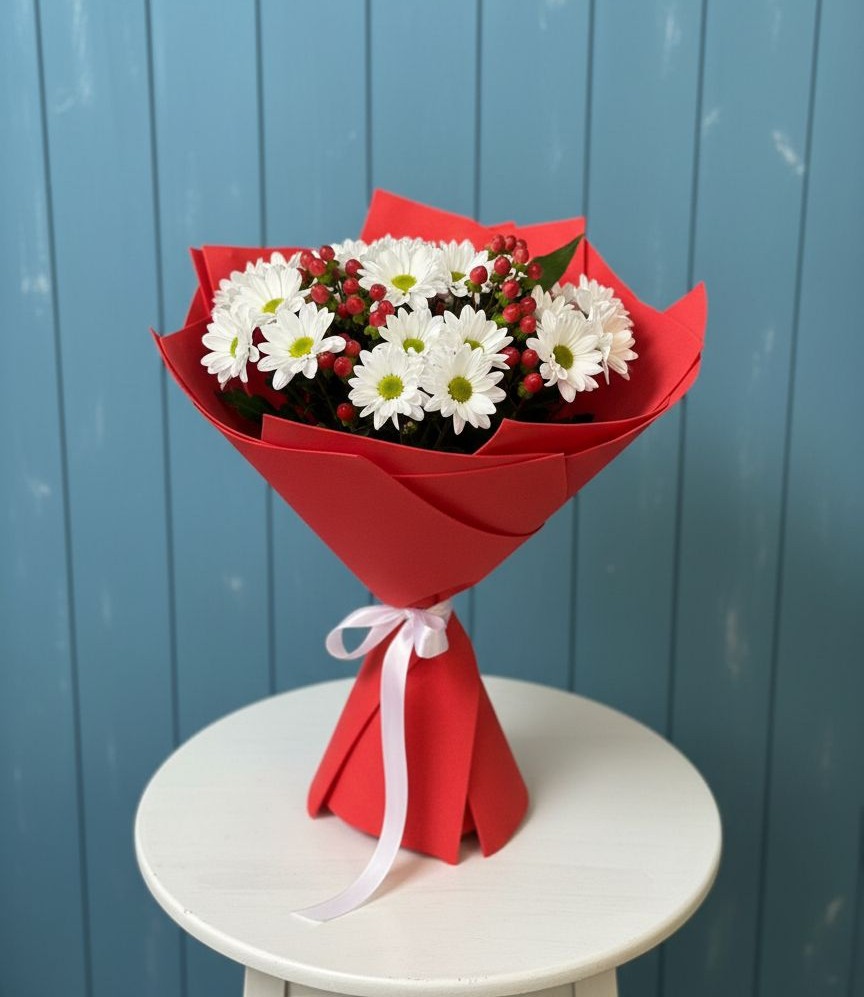 Букет цветов из: Хризантемы в Березовом