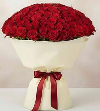 Букет 101 Красная роза Милано в Березовом