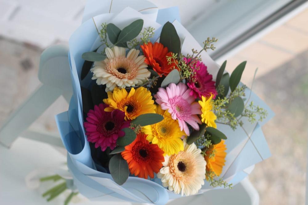 Букет цветов из: Герберы в Березовом