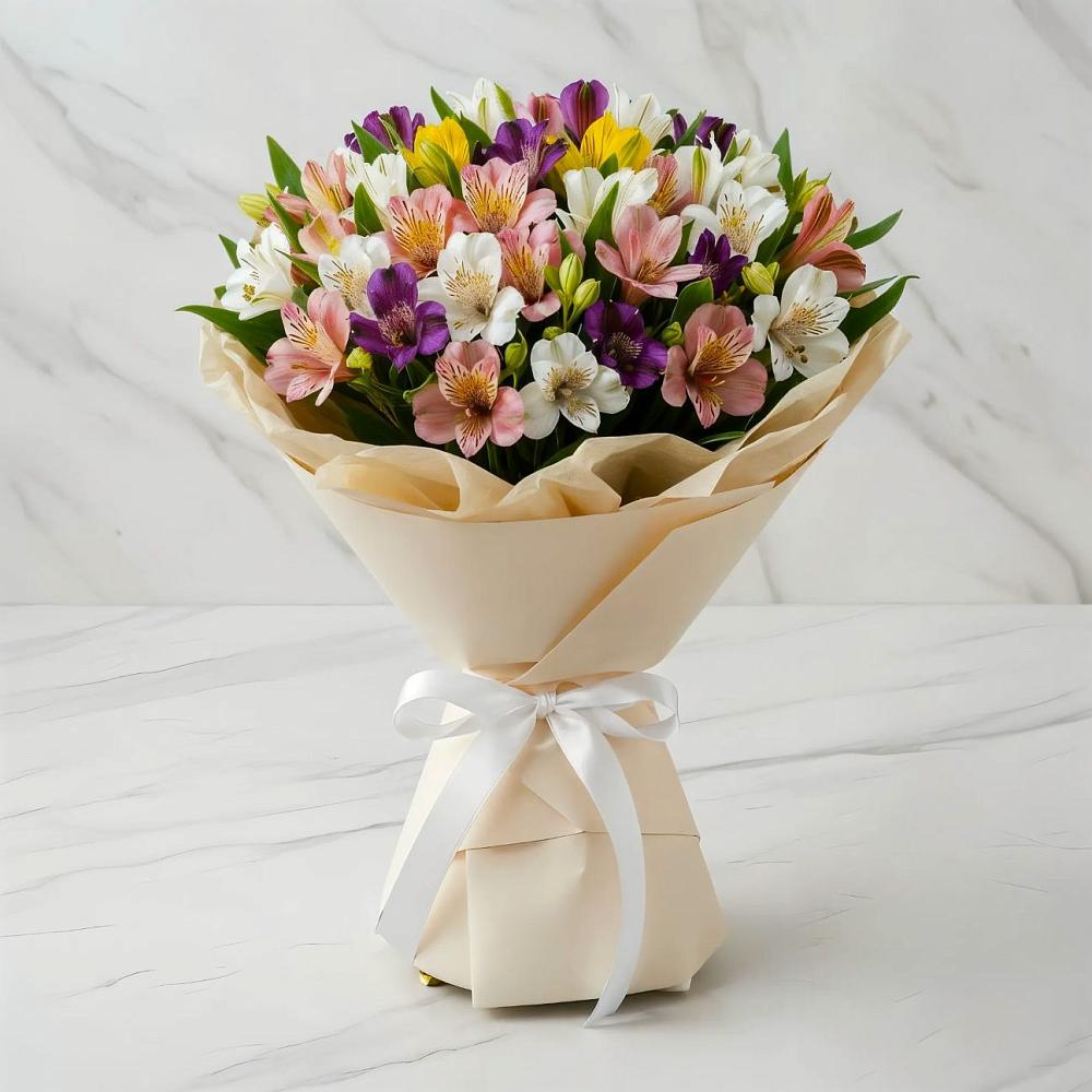 Букет цветов из: Альстромерии в Березовом
