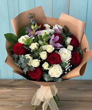 Букет цветов из:  Розы и Альстромерии в Березовом