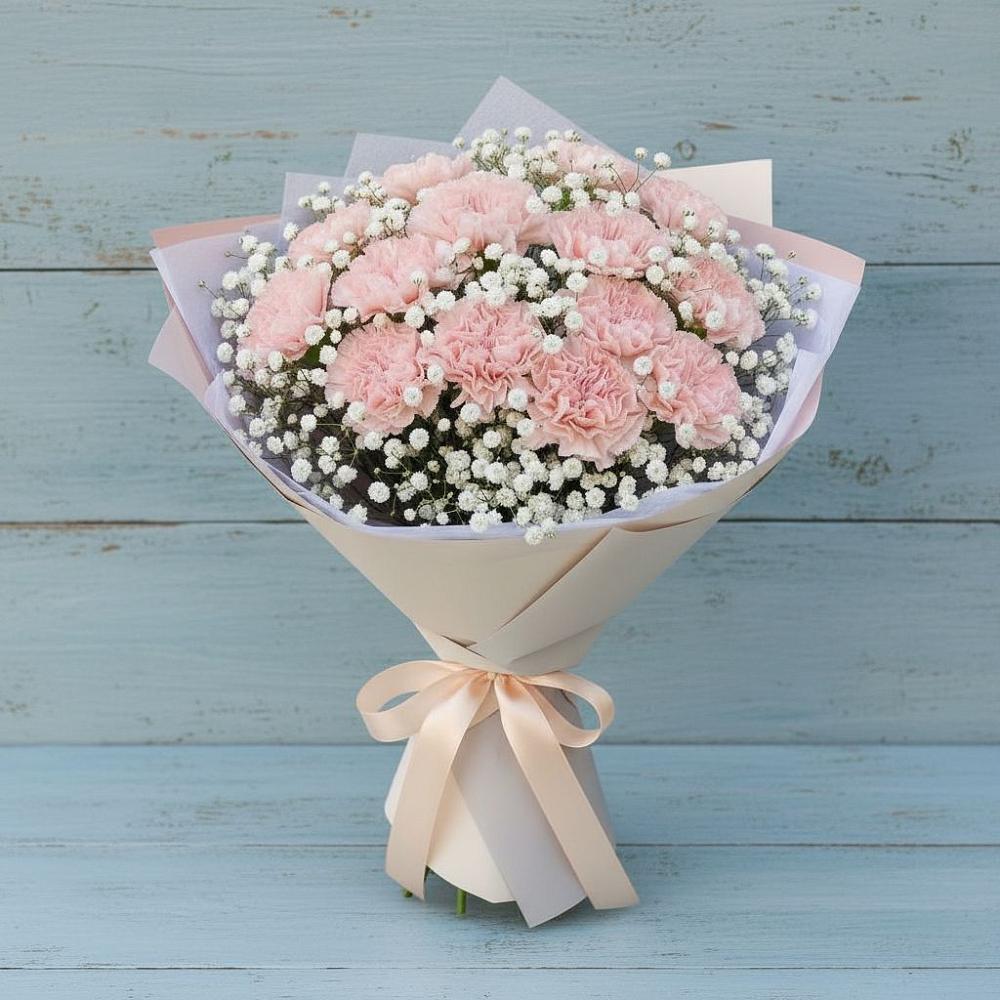 Букет цветов из: Гвоздики в Березовом