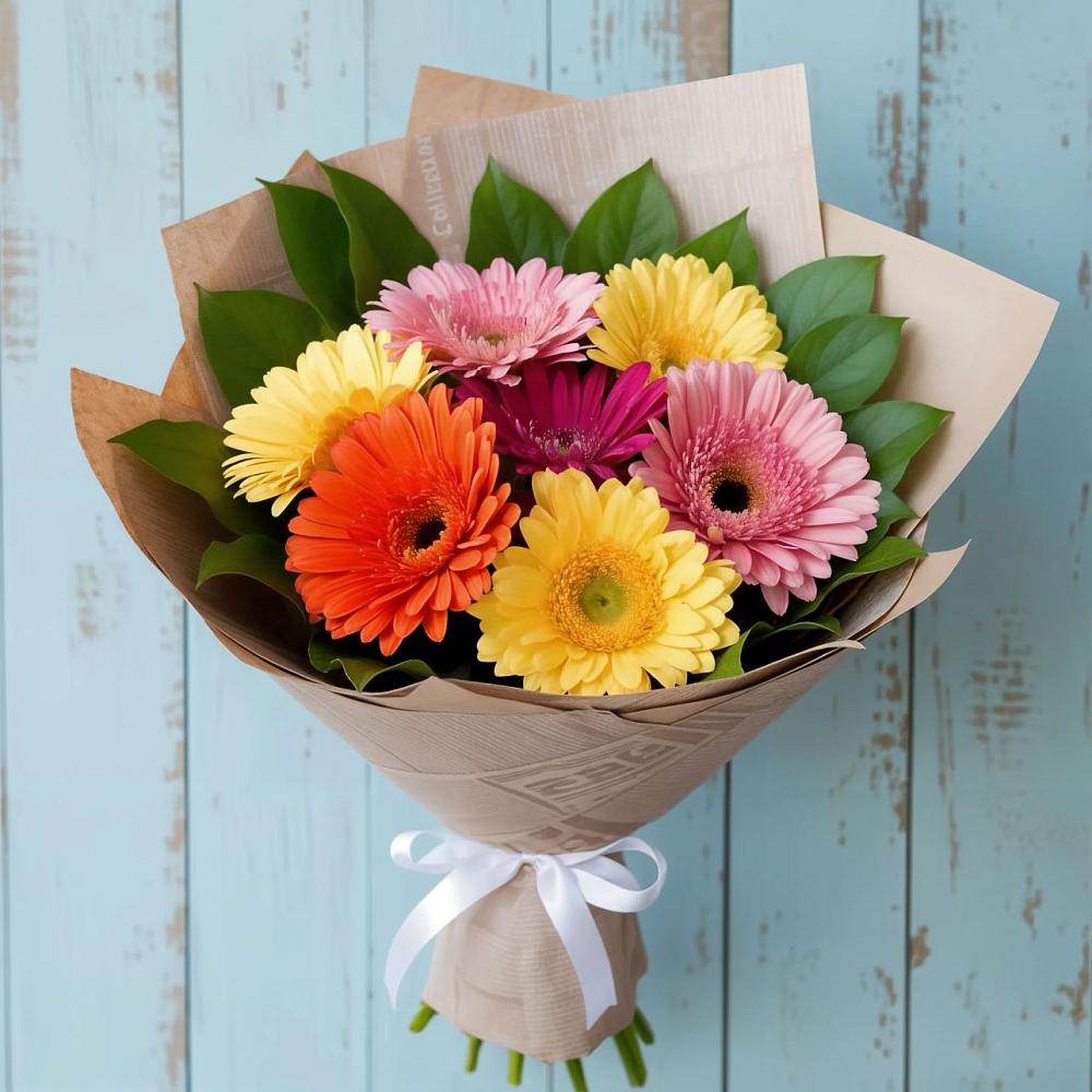 Букет цветов из: Герберы в Березовом