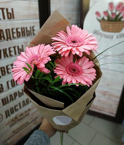 Букет цветов из: Герберы в Березовом