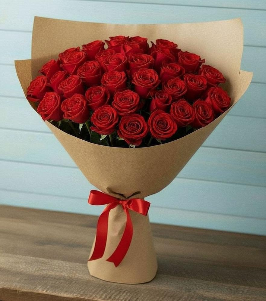 Букет Красные розы Милано в Березовом