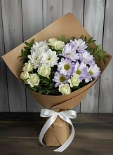 Букет цветов из:  Хризантемы и Розы в Березовом