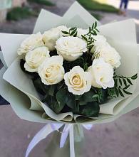 Букет Белые розы Проуд в Березовом