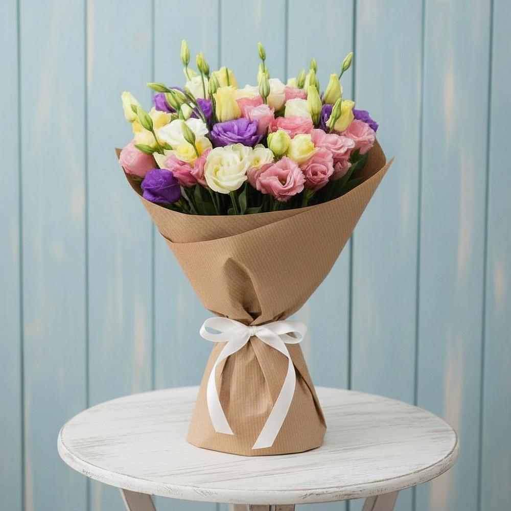 Букет цветов из: Лизиантусы в Березовом