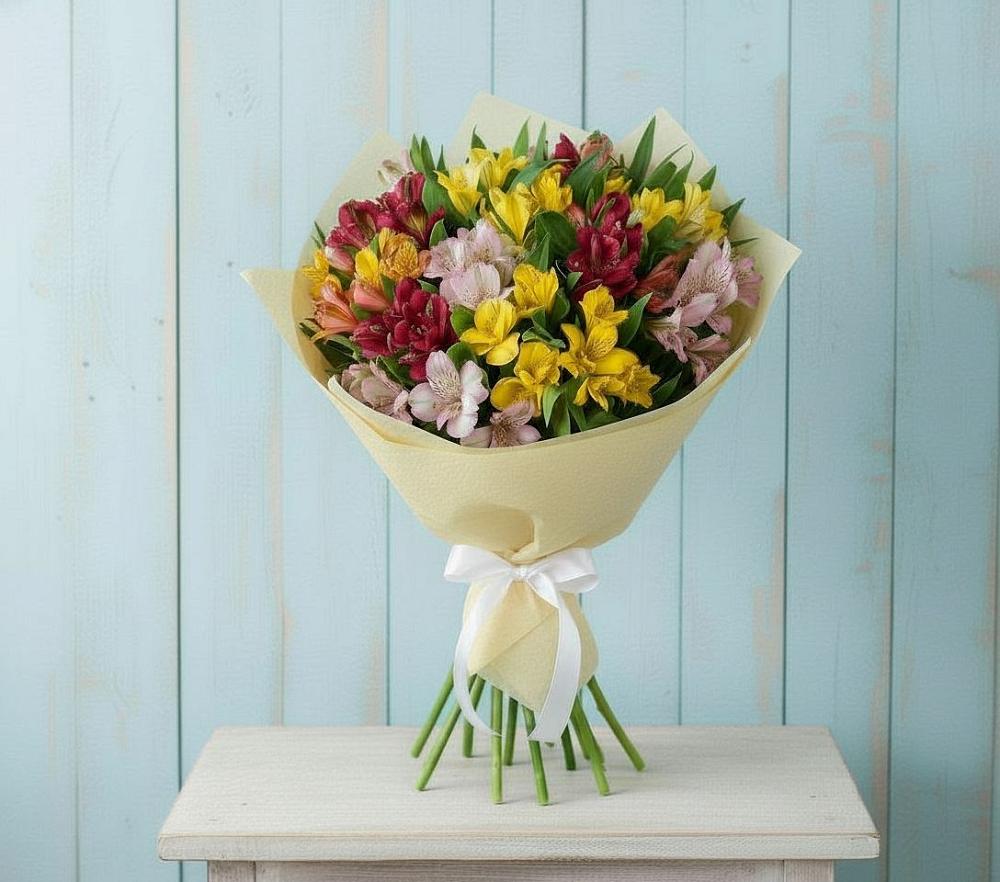 Букет цветов из: Альстромерии в Березовом