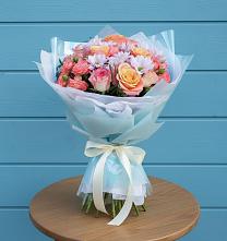 Букет цветов из:  Хризантемы и Розы в Березовом