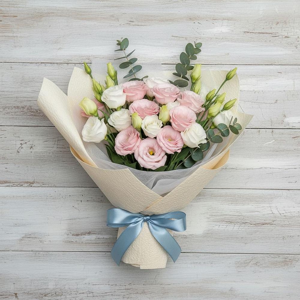 Букет цветов из: Лизиантусы в Березовом